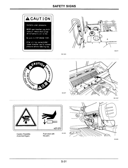 John Deere EX750-5 & EX800H-5 Hitachi Excavator Manual EM17C51