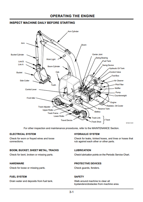 John Deere EX80-5 Hitachi Excavator Operation & Maintenance Manual