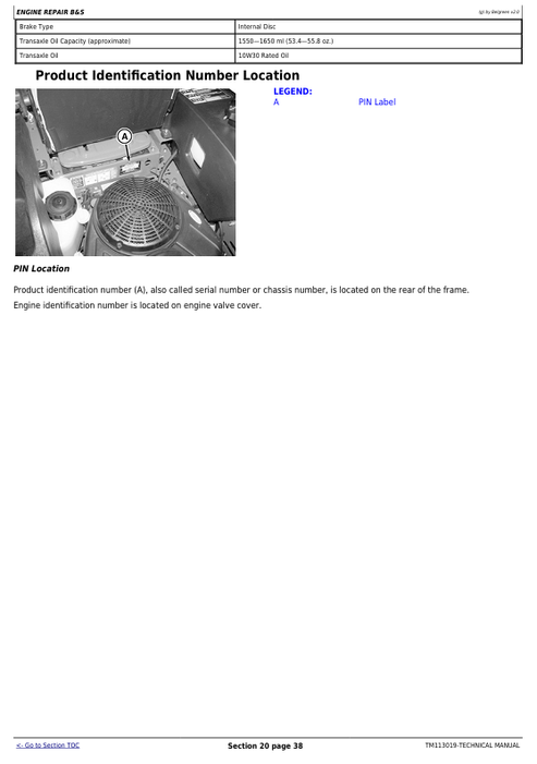 John Deere EZTRAK Z425 Z435 Z445 Z465 Diagnostic Repair Manual TM113019