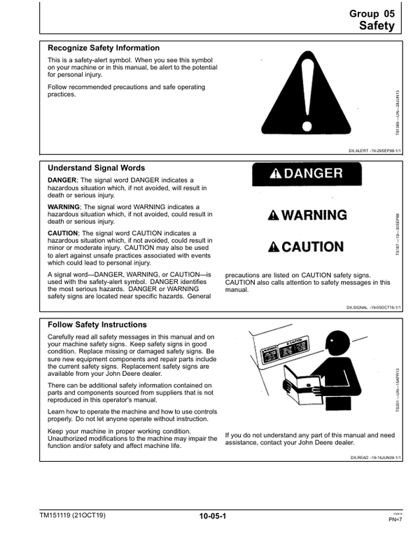 John Deere E Series E100-E180 Lawn Tractor Service Manual TM151119