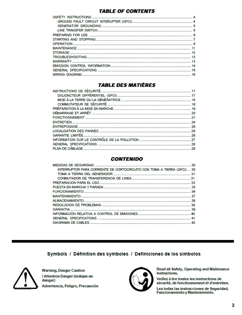 John Deere Electric Generator Operation & Maintenance Manual OMPS02245