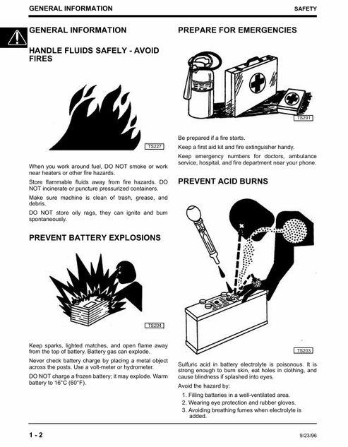 John Deere F1145 Front Mower Service & Repair Manual TM1519