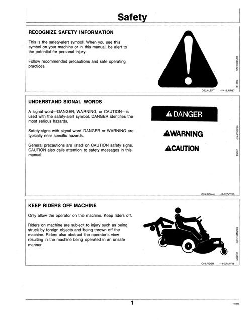 John Deere F510 F525 Front Mower Operator Guide OMM95233 PDF