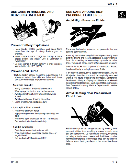 John Deere F735 Front Mower Maintenance Manual PDF