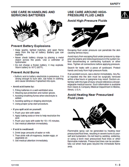 John Deere F735 Front Mower Maintenance Manual PDF