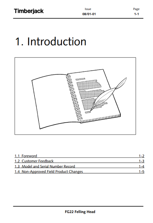 John Deere FG22 Disc Saw Felling Head Operating Manual PDF