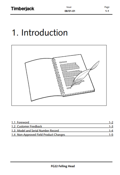 John Deere FG22 Disc Saw Felling Head Operating Manual PDF