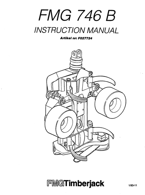 John Deere FMG Timberjack 746B Harvester Head Operation & Maintenance Manual PDF