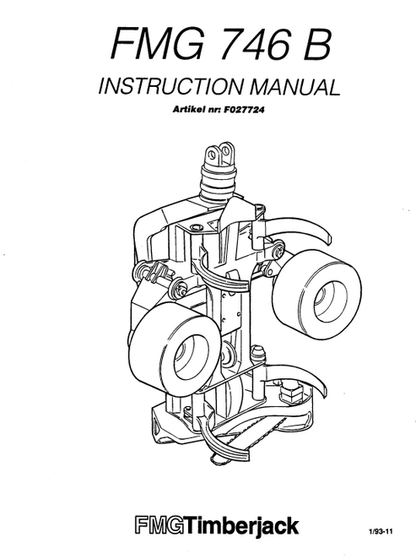 John Deere FMG Timberjack 746B Harvester Head Operation & Maintenance Manual PDF