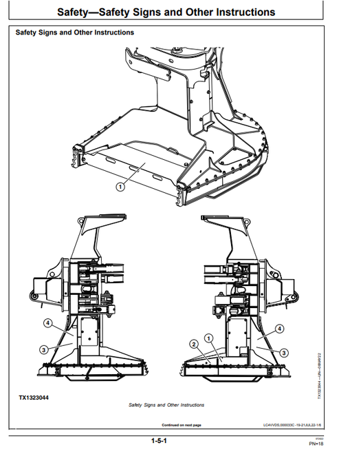 John Deere FR27 Disc Saw Felling Head Operator Guide OMT482400X019