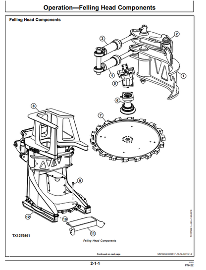 John Deere FS50 Disc Saw Felling Head Operation & Maintenance Manual