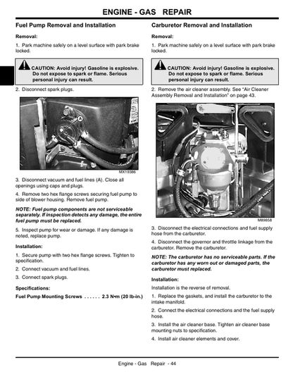 John Deere G100 And G110 Garden Tractor Maintenance Manual TM2020