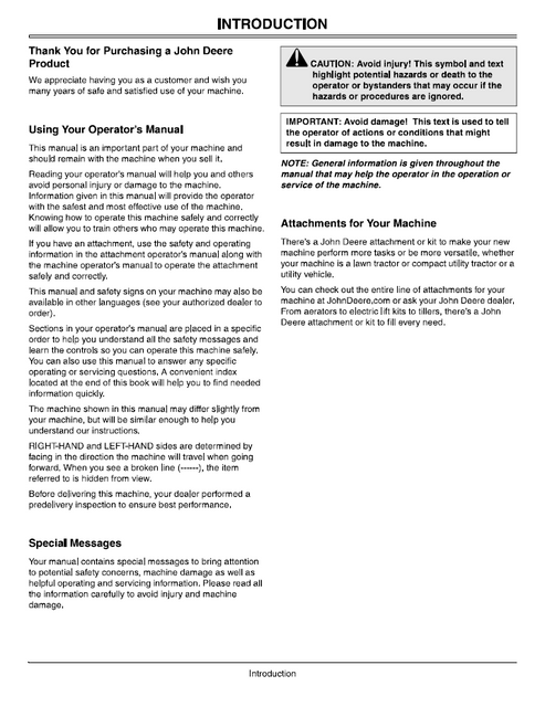 John Deere G15 Walk-Behind Mower Operation & Maintenance Manual