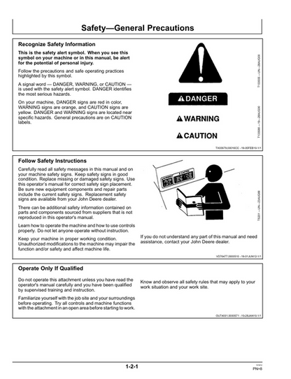 John Deere GS88 Grapple Bucket Operator Manual PDF