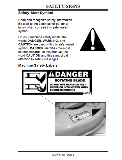 John Deere GT242 GT262 GT275 Garden Tractor Manual OMM123238 PDF