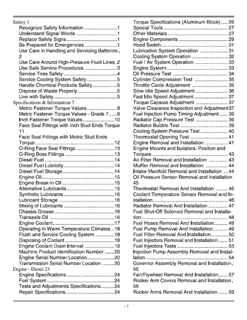 John Deere GX355 Garden Tractor Maintenance & Service Manual