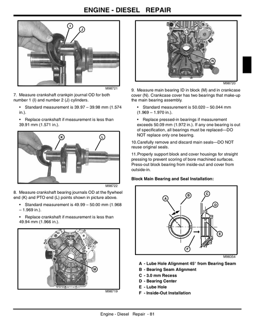 John Deere GX355 Garden Tractor Workshop Technical Manual TM1974