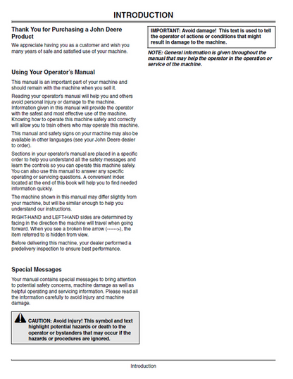John Deere GX85 SX85 Riding Mower Manual OMM143122 PDF