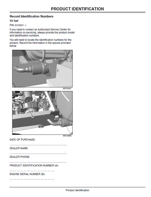 John Deere Gator TX Turf Utility Vehicle Manual PDF OMM154967