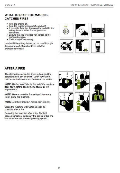 John Deere H270 H270X2 Harvester Head Instruction Manual PDF