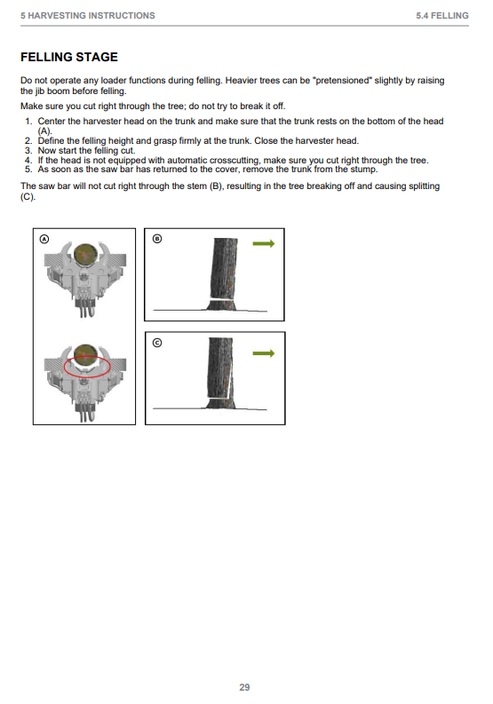John Deere H290 Harvester Head Manual F076333