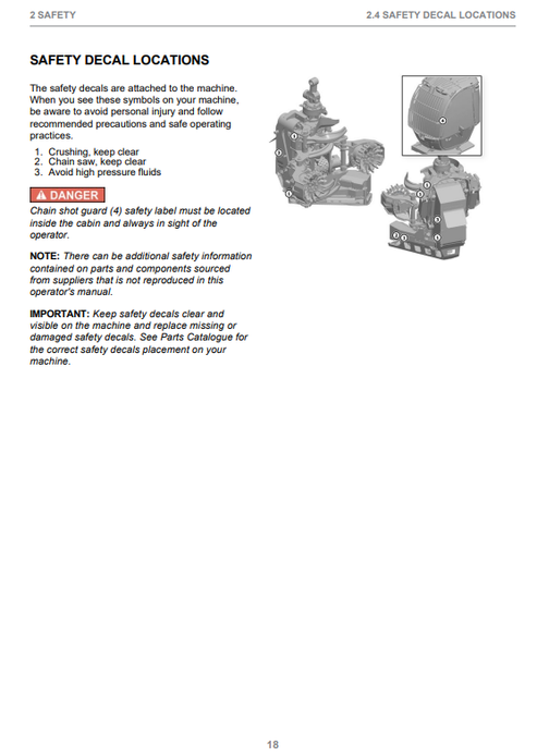 John Deere H415 Harvester Head Instruction Manual F679011