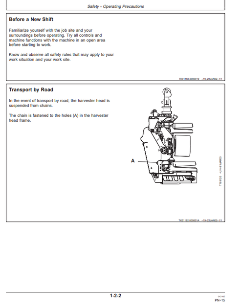 John Deere H720 Harvester Head Maintenance Guide OMF069137
