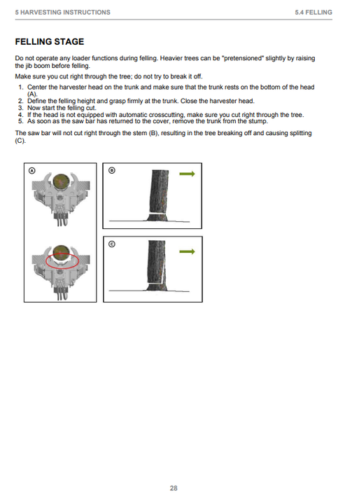 John Deere H752 Forestry Harvester Head Operation Manual