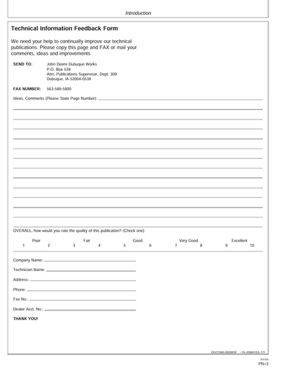 John Deere HB15 HB30 HB50 HB75 HB100 Operator Manual OMT204104