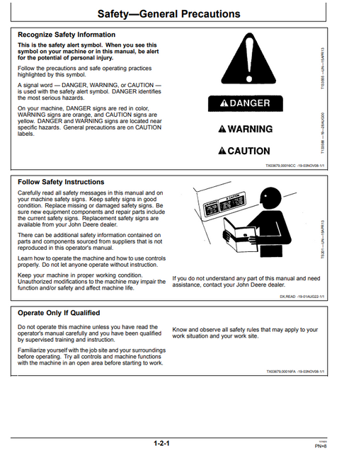 John Deere HH100 Hydraulic Hammer Operation Manual PDF