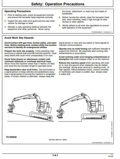 John Deere HTH623C Harvester Head Manual WA116602