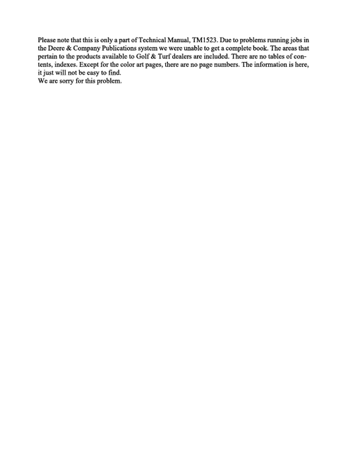 John Deere Hedge Clipper 113 162 172 213E 21HC Service Manual