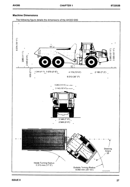 John Deere Hitachi AH300 Dump Truck Manual EM872202B