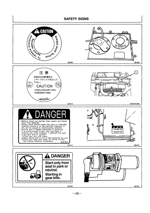 John Deere Hitachi EX100-2 Excavator Manual EM12LNA13