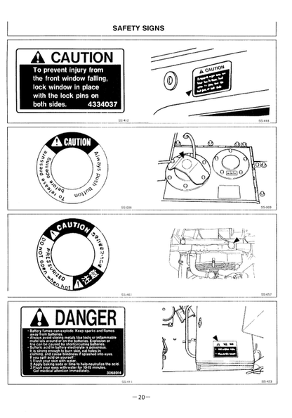 John Deere Hitachi EX100-3 EX100M-3 EX120-3 Operator Manual PDF