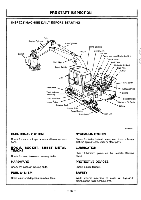 John Deere Hitachi EX100-3 EX100M-3 Operating Manual PDF