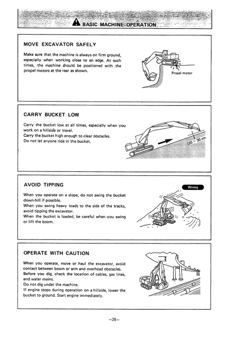 John Deere Hitachi EX120 Hydraulic Excavator Operating Manual
