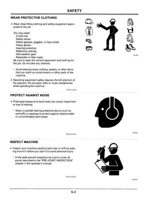 John Deere Hitachi EX125WD-5 Operator Manual PDF EM11M11