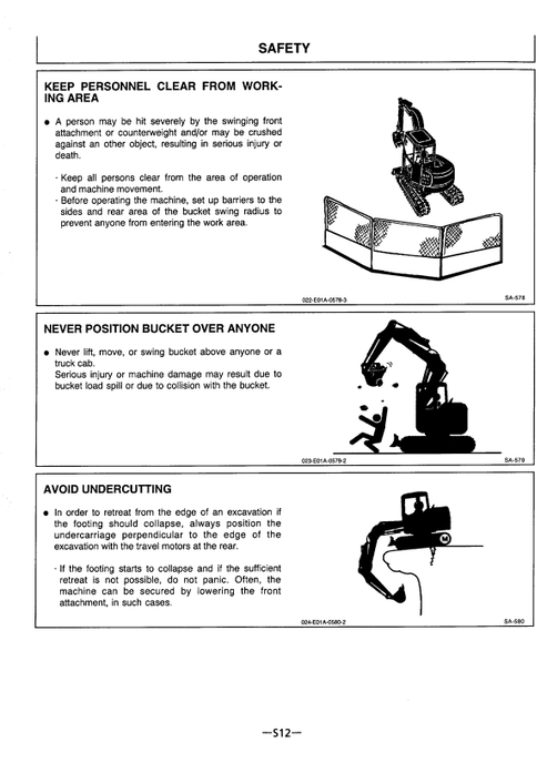 John Deere Hitachi EX135UR Excavator Manual EM1ED11 PDF