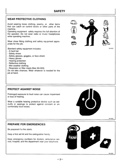 John Deere Hitachi EX200-2 Excavator Operator Manual PDF