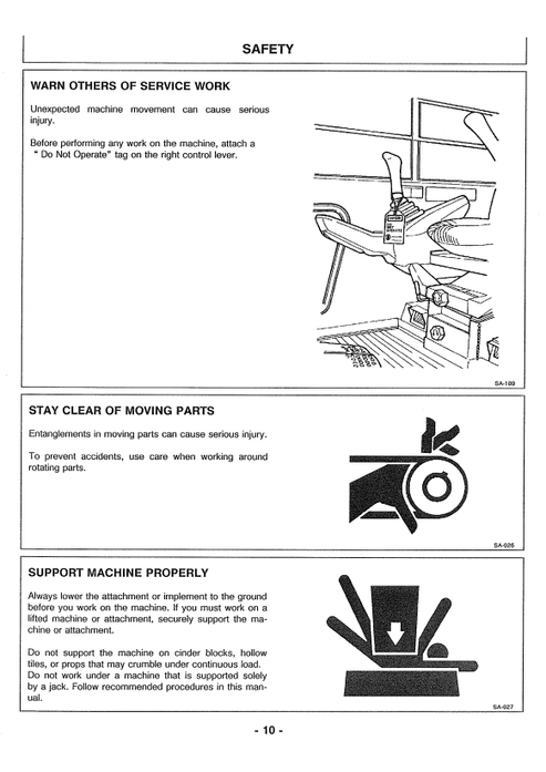 John Deere Hitachi EX200LC-2 Excavator Operating Manual EM147121