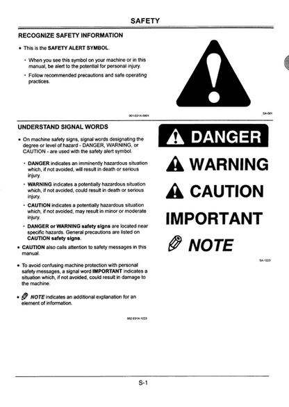 John Deere Hitachi EX200LC-5 EX210LCH-5 Excavator Operation Manual