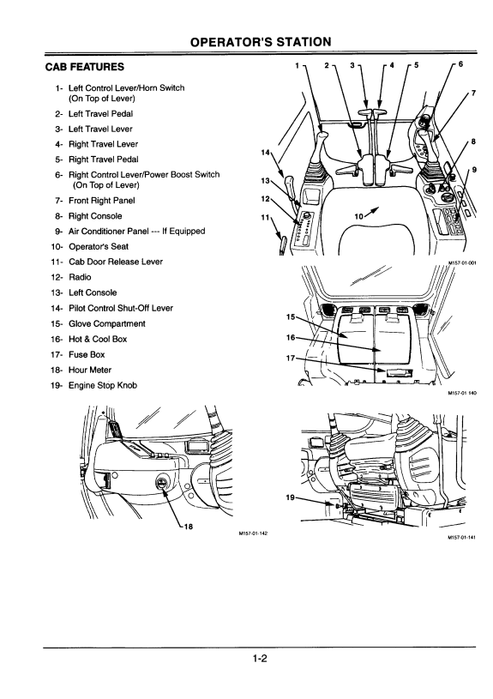 John Deere Hitachi EX210H-5 EX210LCH-5 Excavator Manual EM14M21