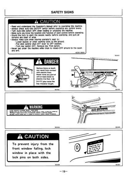 John Deere Hitachi EX220-2 Series Operator Instruction Manual PDF
