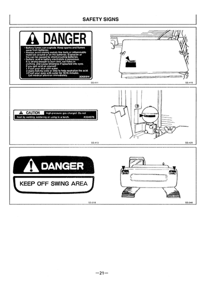 John Deere Hitachi EX220-3 EX220LC-3 Excavator Manual EM14C14