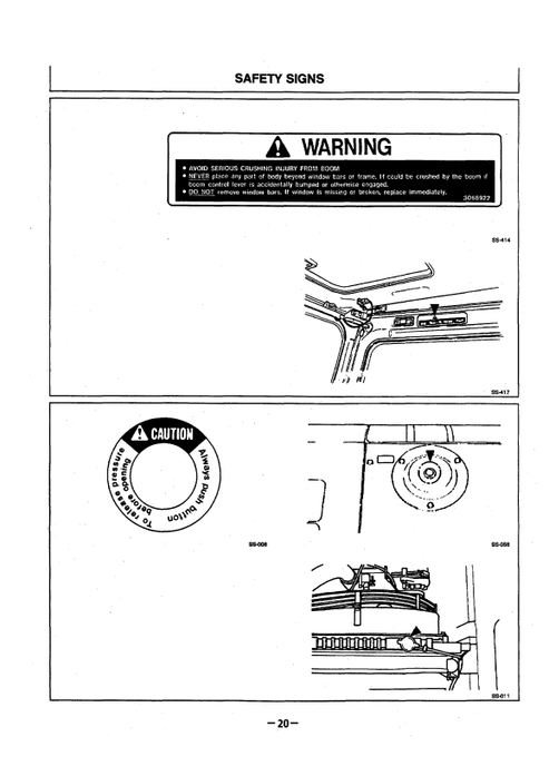 John Deere Hitachi EX220-3 Series Operator Instruction Manual PDF