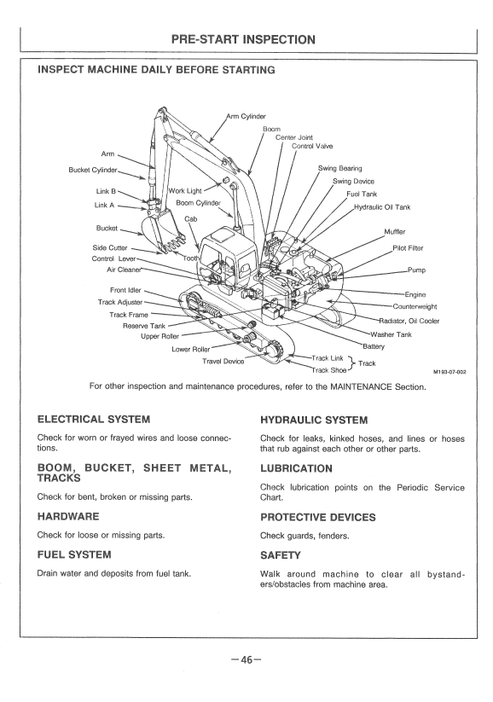 John Deere Hitachi EX225USR Series Operator Instruction Manual PDF