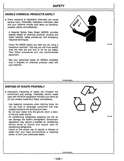 John Deere Hitachi EX230LC-5 Excavator Operating Manual PDF