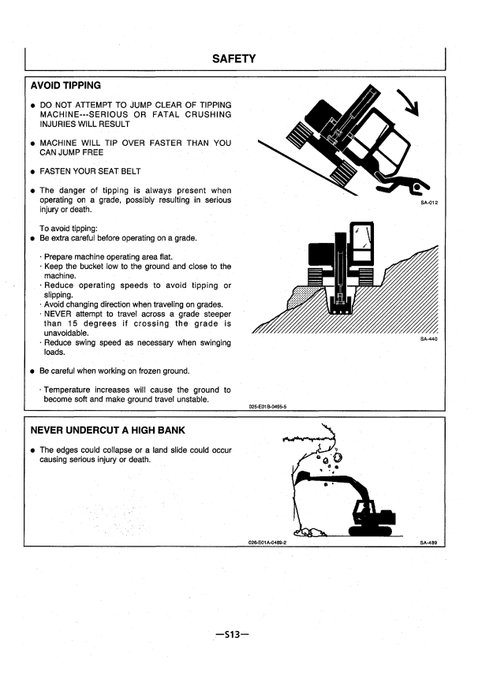 John Deere Hitachi EX400-3C EX450LCH-3C Excavator Manual EM16A11
