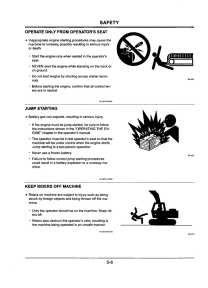 John Deere Hitachi EX400-5 EX450H-5 Manual EM16C22 PDF